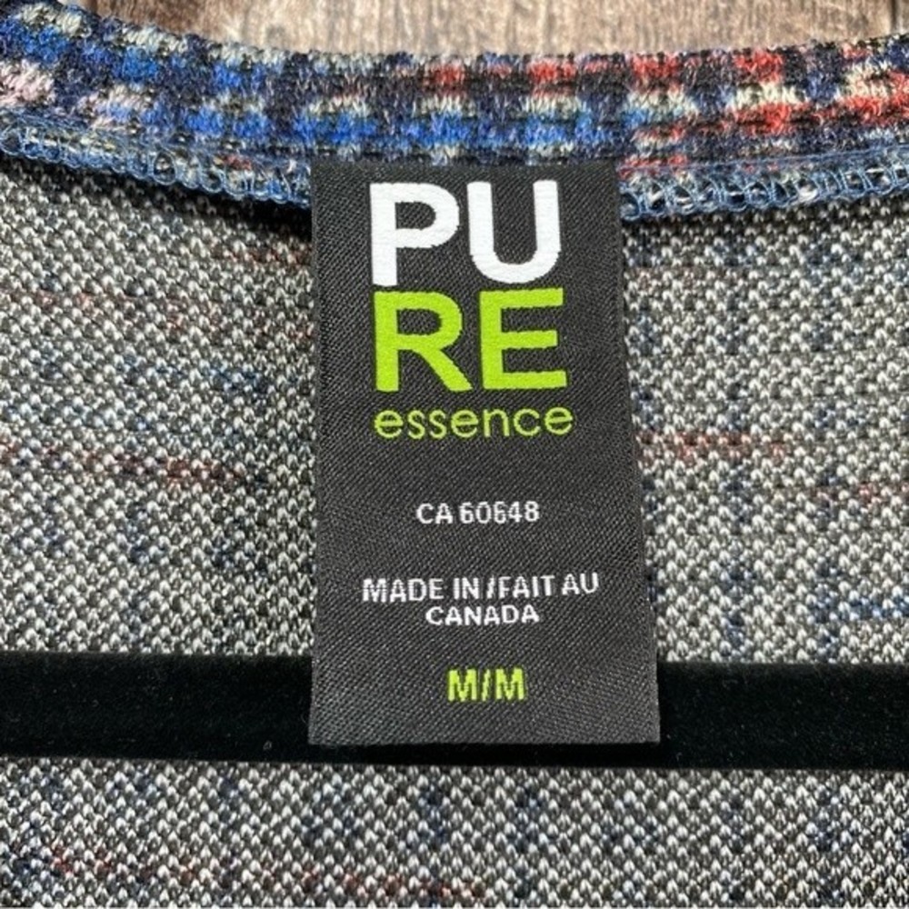 Pure Essence- Multicolored Long Sleeve Tunic Top- Sz. M - Picture 9 of 10